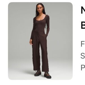 Lululemon Nulu Square-Neck Long Sleeve Body Suit in French Press